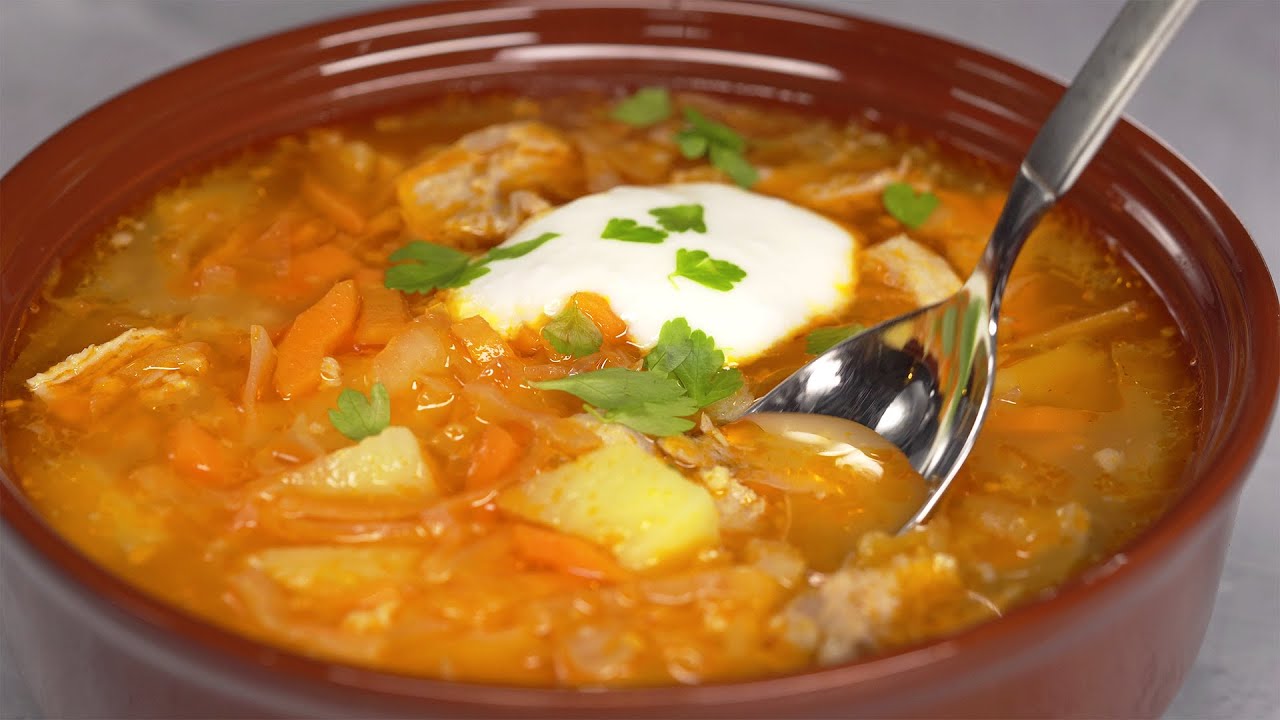 Щи с квашеной капустой